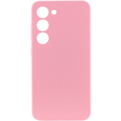 Чохол Silicone Cover Lakshmi Full Camera (AAA) для Samsung Galaxy S23 Рожевий / Light pink