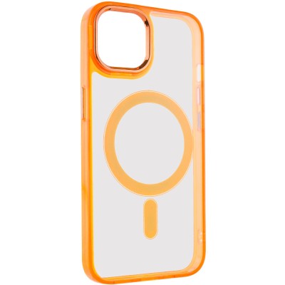 Чохол TPU Iris with MagSafe для Apple iPhone 14 (6.1") Помаранчевий