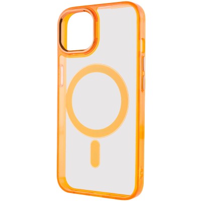 Чохол TPU Iris with MagSafe для Apple iPhone 14 (6.1") Помаранчевий