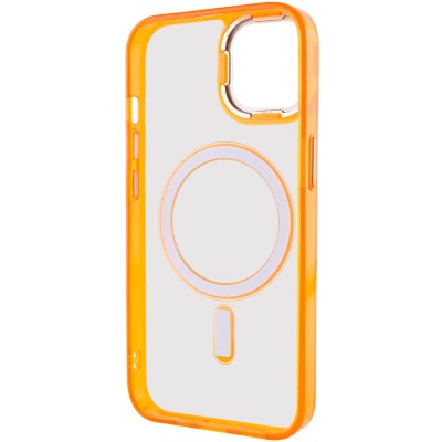 Чохол TPU Iris with MagSafe для Apple iPhone 14 (6.1") Помаранчевий