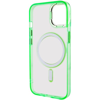 Чохол TPU Iris with MagSafe для Apple iPhone 14 (6.1") Салатовий
