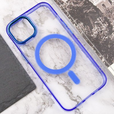 Чохол TPU Iris with MagSafe для Apple iPhone 14 (6.1") Синій