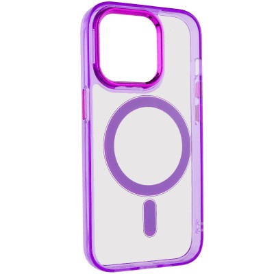 Чохол TPU Iris with MagSafe для Apple iPhone 14 Pro (6.1") Фіолетовий