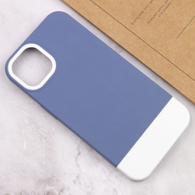 Чохол TPU+PC Bichromatic для Apple iPhone 13 (6.1") Blue / White