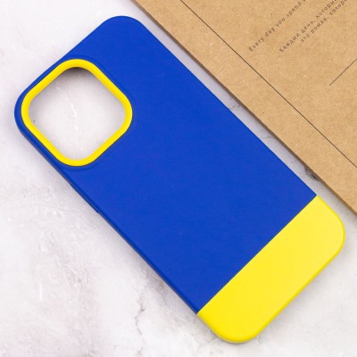 Чохол TPU+PC Bichromatic для Apple iPhone 13 Pro Max (6.7") Navy Blue / Yellow