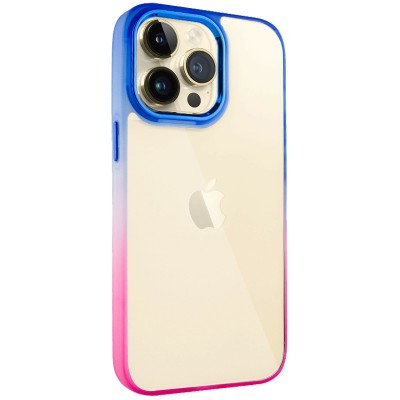 Чохол TPU+PC Fresh sip series для Apple iPhone 13 Pro (6.1") Рожевий / Синій