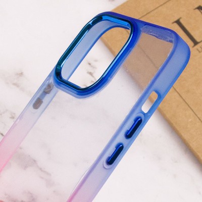 Чохол TPU+PC Fresh sip series для Apple iPhone 13 Pro Max (6.7") Рожевий / Синій
