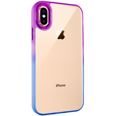 Чохол TPU+PC Fresh sip series для Apple iPhone XS Max (6.5") Синій / Фіолетовий