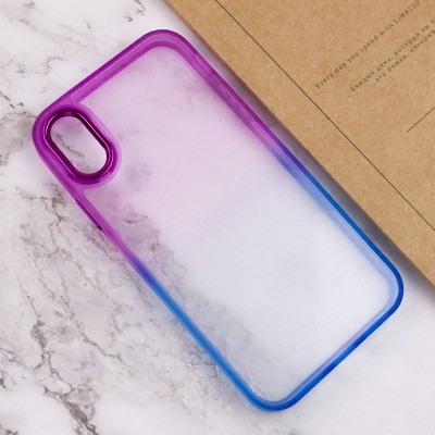 Чохол TPU+PC Fresh sip series для Apple iPhone XS Max (6.5") Синій / Фіолетовий