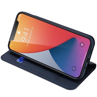 Чохол-книжка Dux Ducis з кишенею для візиток для Apple iPhone 12 Pro Max (6.7") Синій