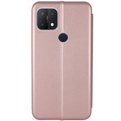 Шкіряний чохол (книжка) Classy для Oppo A15s / A15 Rose Gold
