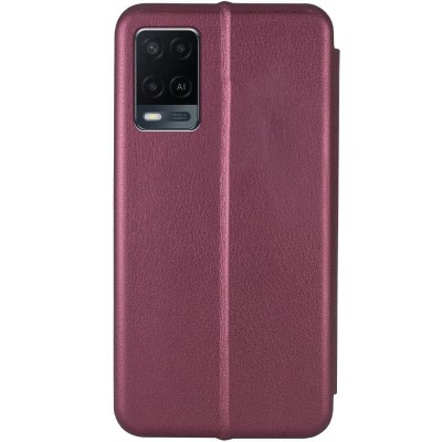 Шкіряний чохол (книжка) Classy для Oppo A54 4G Бордовий