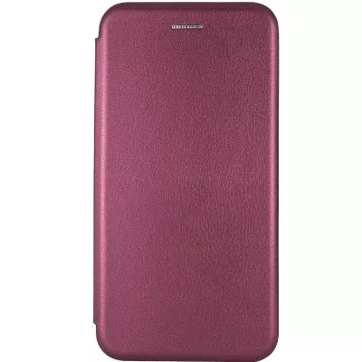 Шкіряний чохол (книжка) Classy для Samsung Galaxy A03s / A02s Бордовий