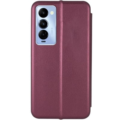 Шкіряний чохол (книжка) Classy для TECNO Camon 18 / 18P Бордовий