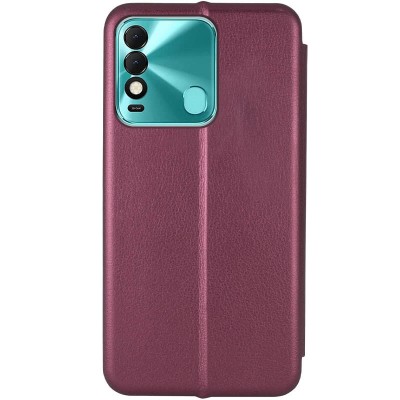 Шкіряний чохол (книжка) Classy для TECNO Spark 8C Бордовий