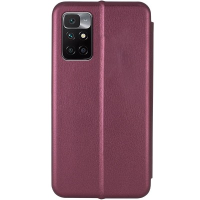 Шкіряний чохол (книжка) Classy для Xiaomi Redmi 10 Бордовий