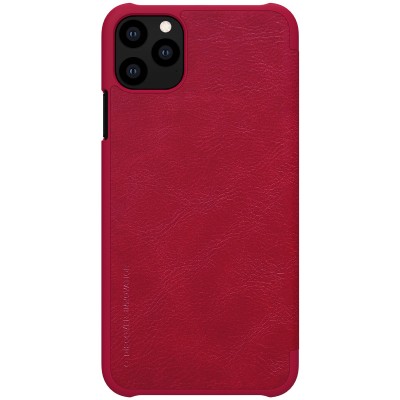 Шкіряний чохол (книжка) Nillkin Qin Series для Apple iPhone 11 Pro (5.8") Червоний