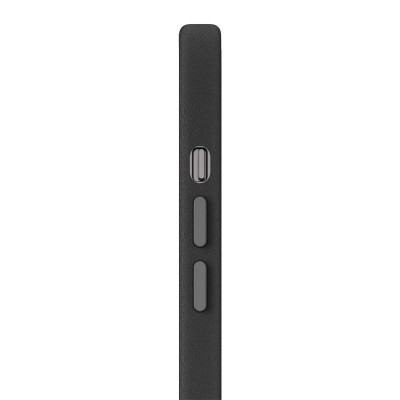 Шкіряний чохол Leather Case (AAA) with MagSafe and Animation для Apple iPhone 12 Pro / 12 (6.1") Black