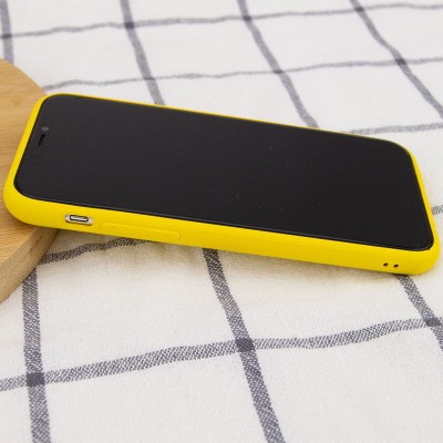 Шкіряний чохол Xshield для Apple iPhone 12 (6.1") Жовтий / Yellow