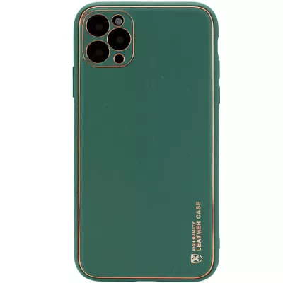 Шкіряний чохол Xshield для Apple iPhone 12 Pro (6.1") Зелений / Army green