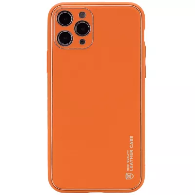 Шкіряний чохол Xshield для Apple iPhone 12 Pro (6.1") Помаранчевий / Apricot