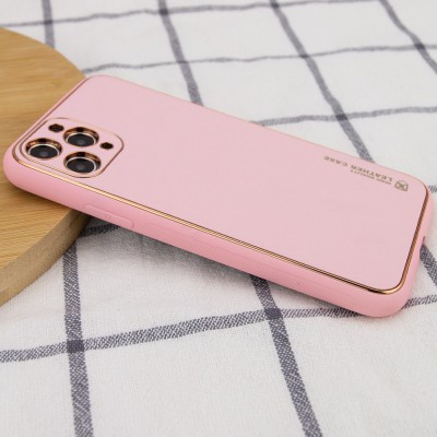 Шкіряний чохол Xshield для Apple iPhone 12 Pro (6.1") Рожевий / Pink
