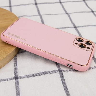 Шкіряний чохол Xshield для Apple iPhone 12 Pro (6.1") Рожевий / Pink