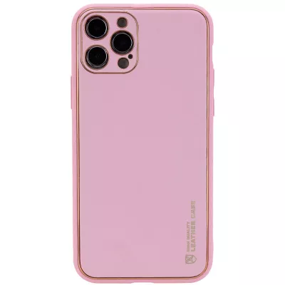 Шкіряний чохол Xshield для Apple iPhone 13 Pro Max (6.7") Рожевий / Pink
