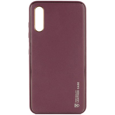 Шкіряний чохол Xshield для Samsung Galaxy A50 (A505F) / A50s / A30s Бордовий / Plum Red