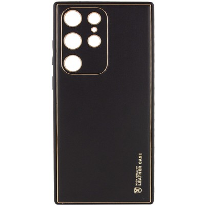 Шкіряний чохол Xshield для Samsung Galaxy S23 Ultra Чорний / Black
