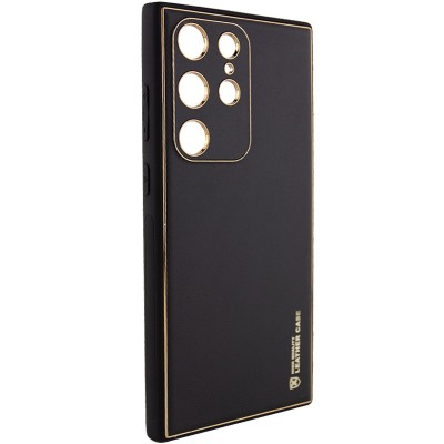 Шкіряний чохол Xshield для Samsung Galaxy S23 Ultra Чорний / Black