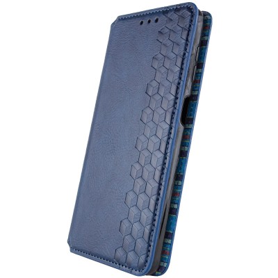 Шкіряний чохол книжка GETMAN Cubic (PU) для Samsung Galaxy A04s Синій