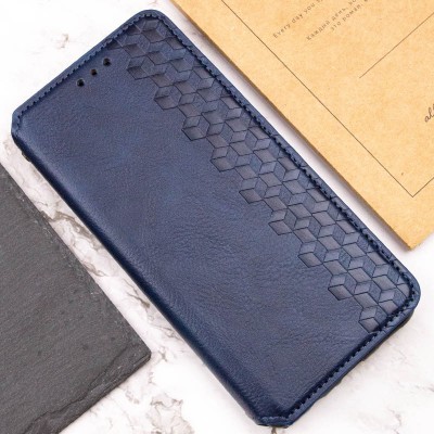 Шкіряний чохол книжка GETMAN Cubic (PU) для Samsung Galaxy A04s Синій