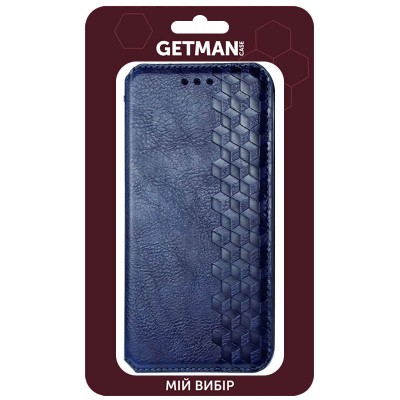 Шкіряний чохол книжка GETMAN Cubic (PU) для Samsung Galaxy S20 FE Синій