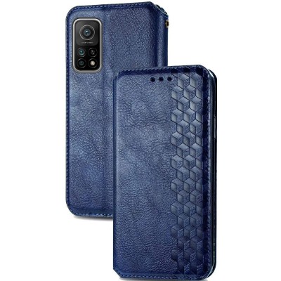 Шкіряний чохол книжка GETMAN Cubic (PU) для Xiaomi Mi 10T / Mi 10T Pro Синій