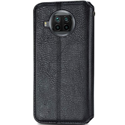 Шкіряний чохол книжка GETMAN Cubic (PU) для Xiaomi Mi 10T Lite / Redmi Note 9 Pro 5G Чорний