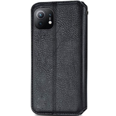 Шкіряний чохол книжка GETMAN Cubic (PU) для Xiaomi Mi 11 Чорний