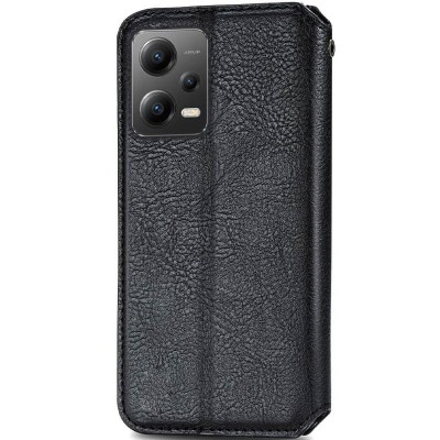Шкіряний чохол книжка GETMAN Cubic (PU) для Xiaomi Poco X5 Pro 5G / Redmi Note 12 Pro 5G Чорний