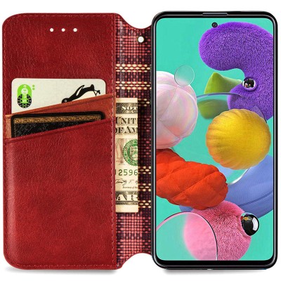 Шкіряний чохол книжка GETMAN Cubic (PU) для Xiaomi Redmi 9A Червоний Шкіряний чохол книжка GETMAN Cubic (PU) для Xiaomi Redmi 9A Червоний