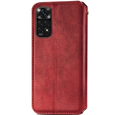 Шкіряний чохол книжка GETMAN Cubic (PU) для Xiaomi Redmi Note 11 Pro 4G/5G / 12 Pro 4G Червоний