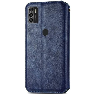 Шкіряний чохол книжка GETMAN Cubic (PU) для ZTE Blade A7s (2020) Синій Шкіряний чохол книжка GETMAN Cubic (PU) для ZTE Blade A7s (2020) Синій