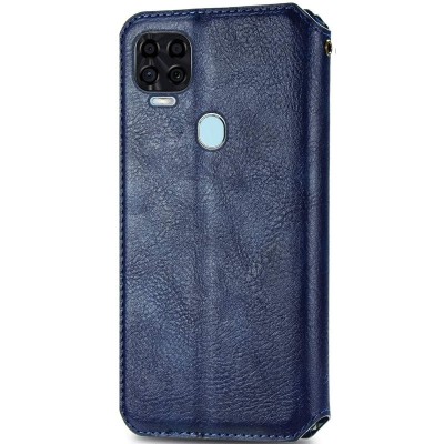 Шкіряний чохол книжка GETMAN Cubic (PU) для ZTE Blade v2020 Синій