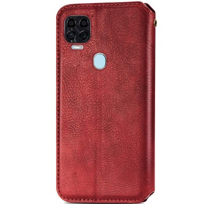 Шкіряний чохол книжка GETMAN Cubic (PU) для ZTE Blade v2020 Червоний