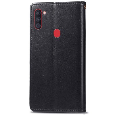 Шкіряний чохол книжка GETMAN Gallant (PU) для Samsung Galaxy A11 Чорний