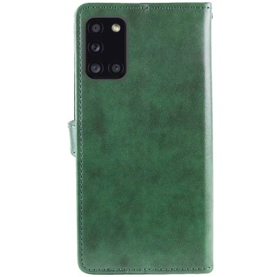 Шкіряний чохол книжка GETMAN Gallant (PU) для Samsung Galaxy A31 Зелений