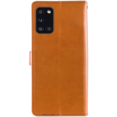 Шкіряний чохол книжка GETMAN Gallant (PU) для Samsung Galaxy A31 Коричневий