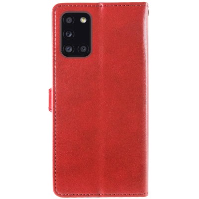 Шкіряний чохол книжка GETMAN Gallant (PU) для Samsung Galaxy A31 Червоний