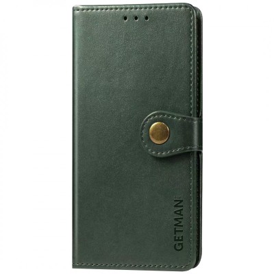 Шкіряний чохол книжка GETMAN Gallant (PU) для Samsung Galaxy S21 FE Зелений