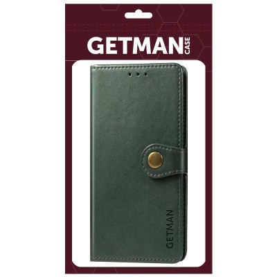 Шкіряний чохол книжка GETMAN Gallant (PU) для Samsung Galaxy S21 FE Зелений