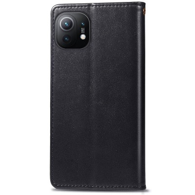 Шкіряний чохол книжка GETMAN Gallant (PU) для Xiaomi Mi 11 Чорний